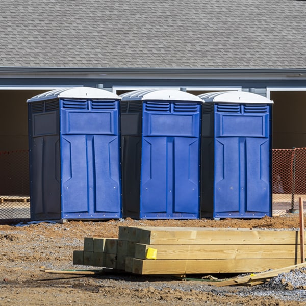 are there any restrictions on what items can be disposed of in the portable restrooms in Douglass